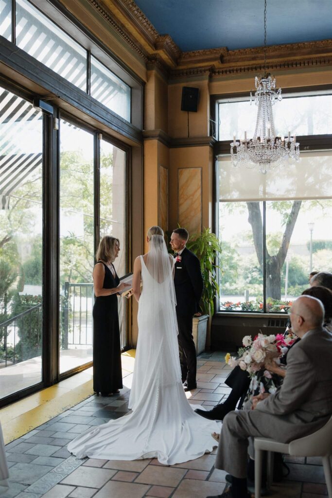 Microwedding ceremony in downtown Minneapolis