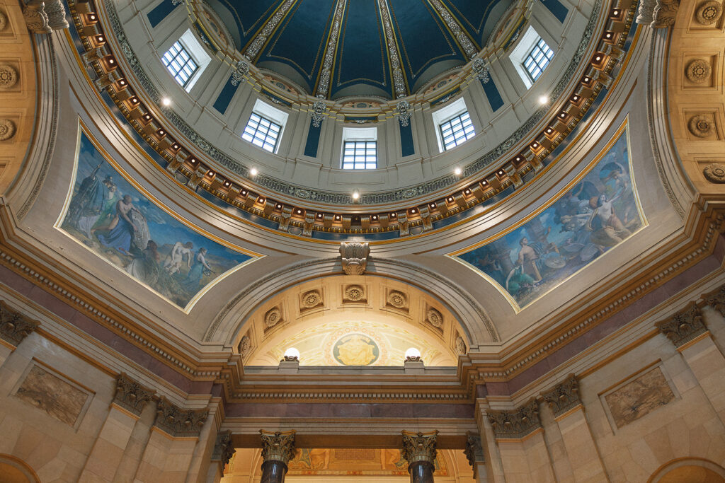 Aerial view of Capitol ceiling